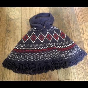 OshKosh Fringed Poncho 18-24 months